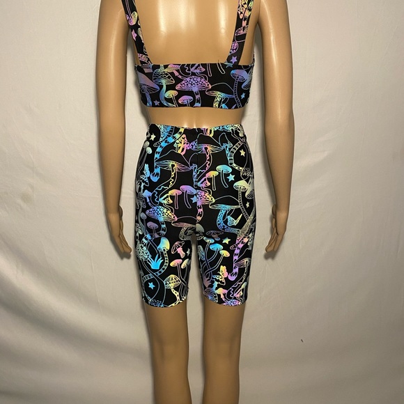 COPY - - Rainbow reflective mushroom sports bra - Picture 5 of 7